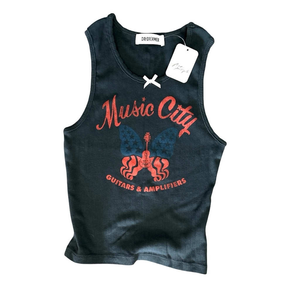 DAYDREAMER➕NWT LA Music City Pointelle Tank - Picture 4 of 9
